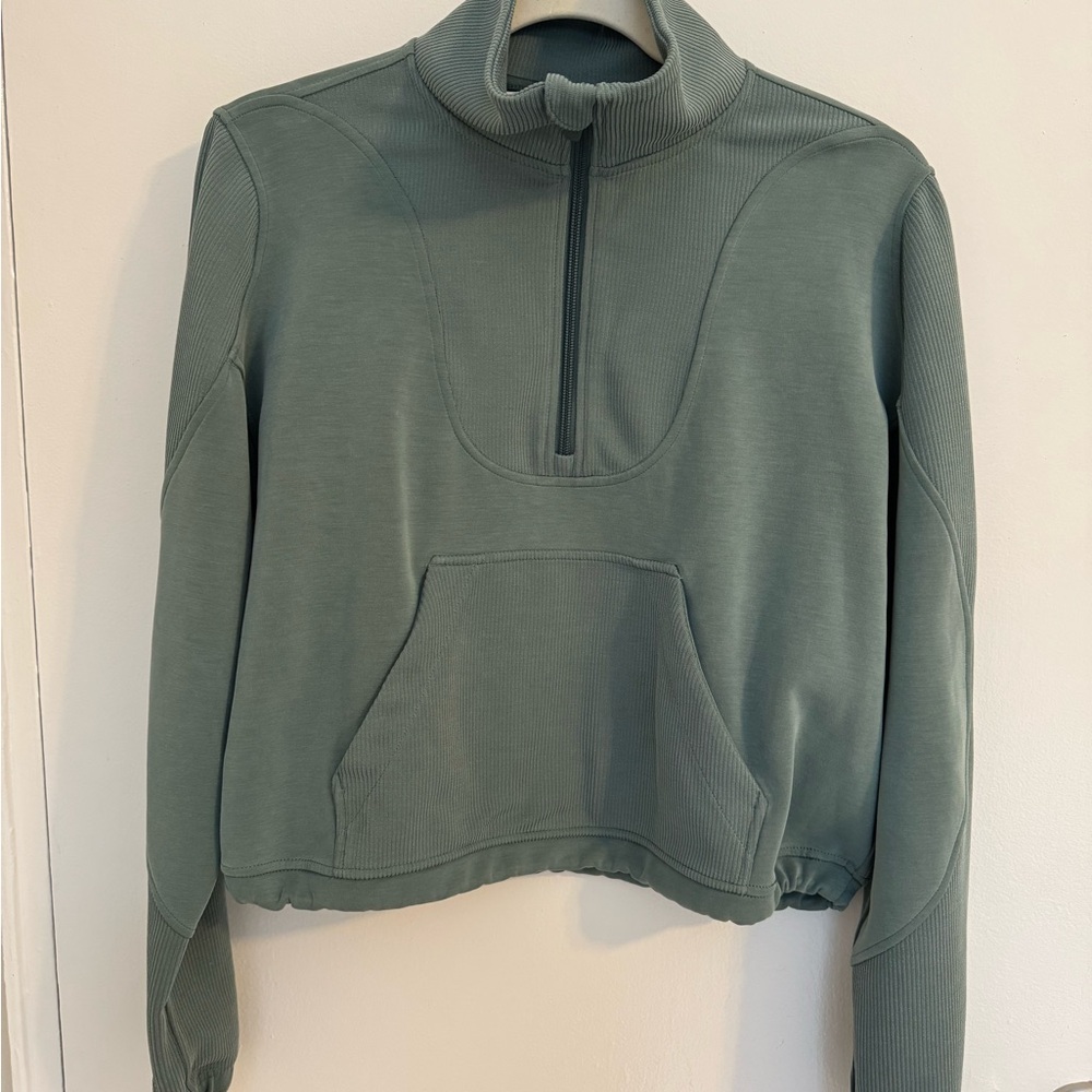 Lululemon Rainforest Green Half-Zip Pullover